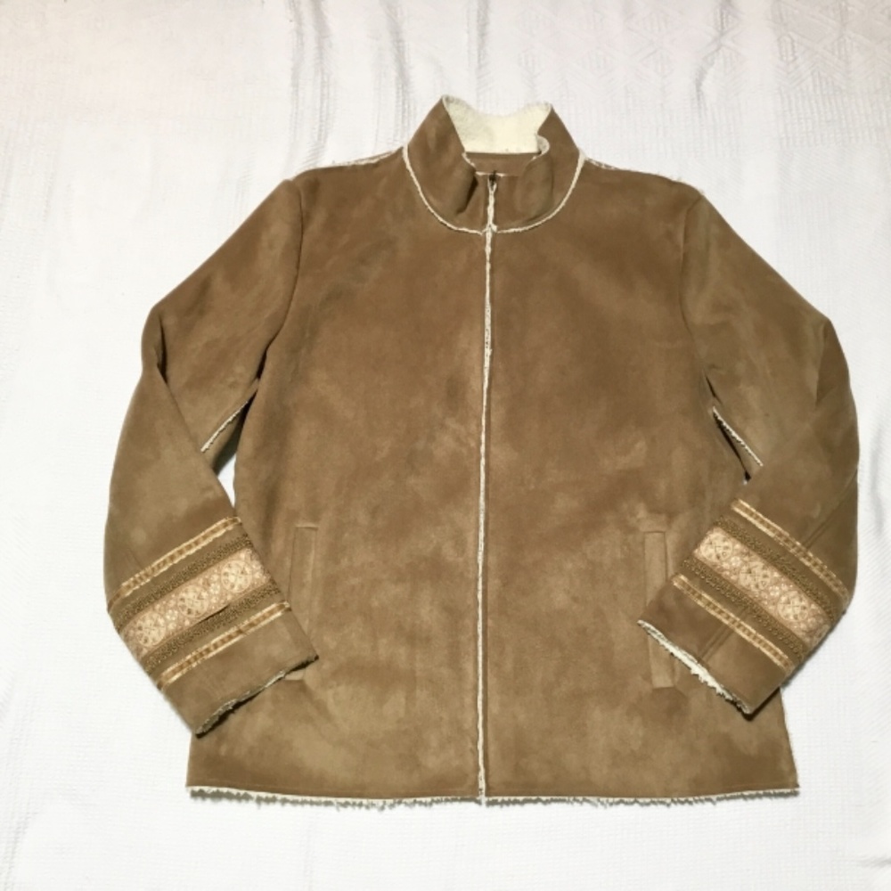 $90 NWT Christopher & Banks Size M Front Zip Jacket Coat NEW!